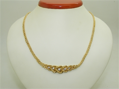 14k yellow gold Diamond Necklace