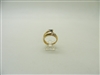 14k Yellow Gold Natural Sapphire & Diamond Ring