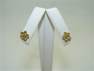 Beautiful Tiffany & Co Flower Diamond Studs