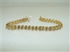 14k Yellow GOLD Tennis Diamond Bracelet