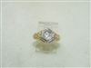 14k Yellow Gold Art Deco Diamond Ring