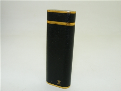 Cartier Black Lacquer & Gold Plated '90 Lighter