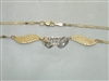 Yellow Gold Ankle Diamond Bracelet