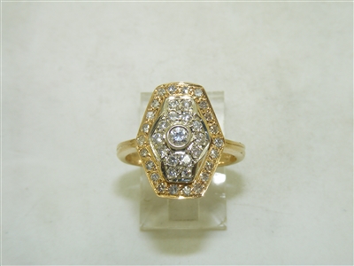 18k Yellow Gold Diamond Ring