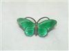 Green Enamel Butterfly Pin