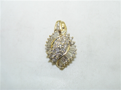 Diamond Yellow Gold Pendant