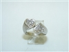 14k White Gold Diamond Heart Ring