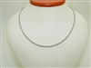 18k White Gold Hallow Rope Chain