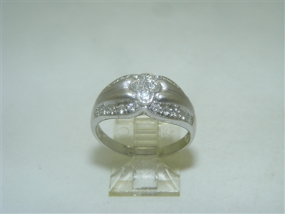 18k White Gold Diamond Womens Ring