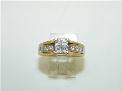 Engagement 14K Yellow Gold Diamond Ring