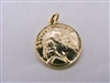 14k yellow Gold Saint Jude Thaddeus Medal Pendant