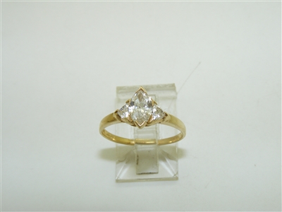 14k Yellow Gold Diamond Ring