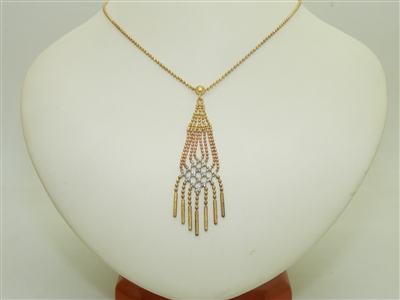 14k Yellow & White Gold Beautiful Necklace