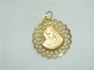 Beautiful Mary & Jesus Medal Pendant