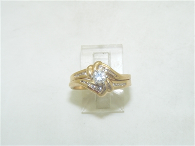 Double Engagement Diamond Ring