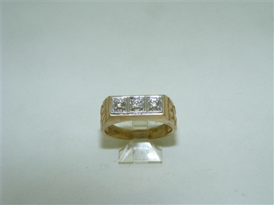 Diamond nugget ring