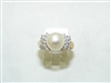 14k Yellow Gold Cultured Pearl ring