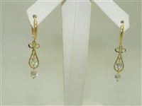 14k Yellow gold Hanging Earring