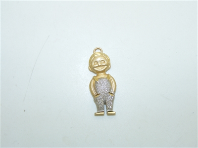 14k Yellow And White Gold Little boy Pendant