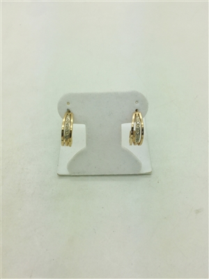 Push Back Earrings 14k Yellow Gold