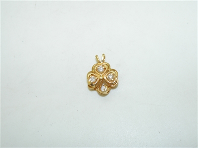 Three Leaf Clover Diamond Pendant