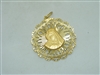 Beautiful Jesus & Mary Medallion Pendant