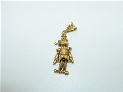 14k yellow Gold Popeye The Sailor Man Pendant