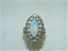 Beautiful Vintage Opal Diamond Ring