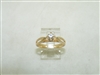 14k Yellow Gold Diamond Engagement Ring