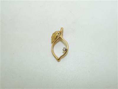 14k Yellow Gold Pear Pendant