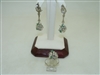 18k White Gold Diamond and Emerald set