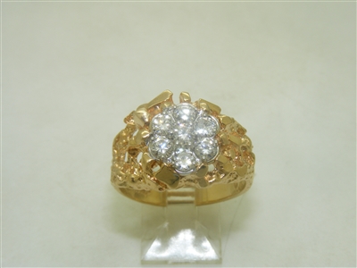 Gorgeous Diamond Nugget Finish Ring