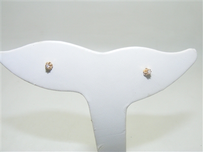 14k Yellow Gold Stud Earrings