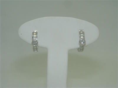 Diamond hoop earrings