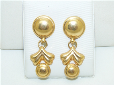 18k Yellow Gold Hanging Earring