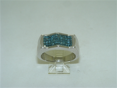 Beautiful Blue Diamond Men's ring