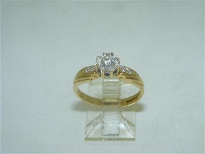 Diamond 18k Yellow Gold Engagement ring