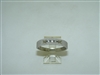 14k White Gold Single Diamond wedding band