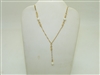 14k Yellow Gold Pearl Necklace