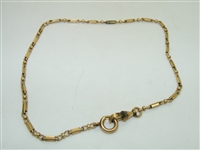 Vintage 12k Yellow Gold Filled Pocket Watch Chain