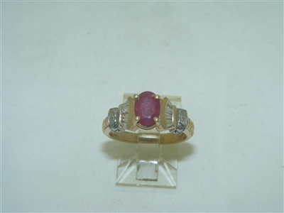 Amazing Diamond And Ruby Ring