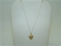 Beautiful Heart Yellow Gold Pendant