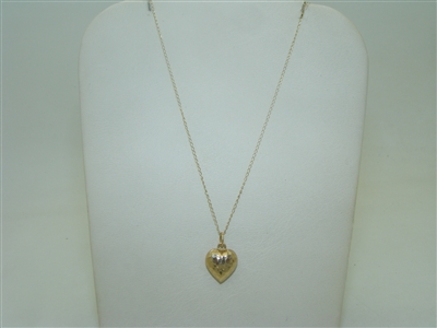 Beautiful Heart Yellow Gold Pendant