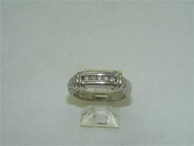 14k White Gold Precious Diamond ring