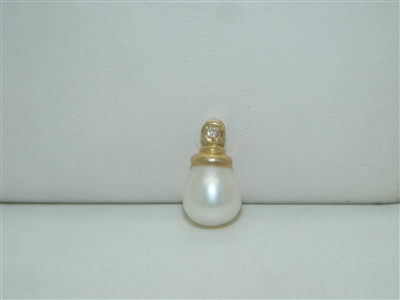 Diamond and Pearl Pendant