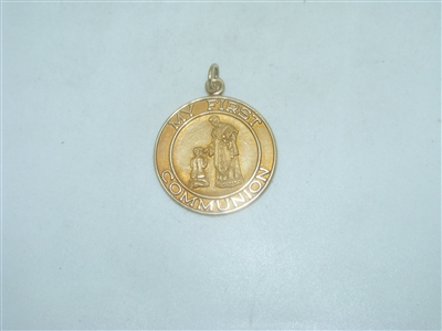 14k yellow gold "My First communion"