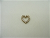 14k Yellow Gold Diamond Heart Pendant