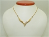 14k Yellow Gold Diamond Necklace