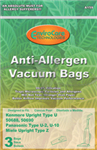 Kenmore / Panasonic Anti-Allergen Bags 3 Pack  A159