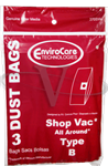 Shop Vacuum Bag Paper Type B Envirocare 3 Pack